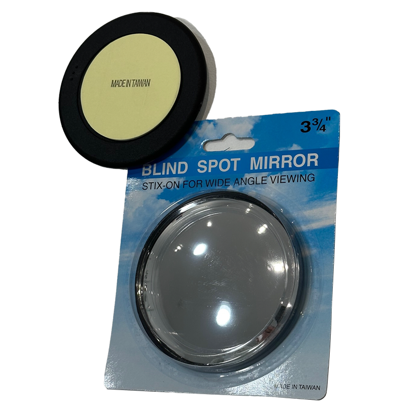 8'' Convex Mirror Head with Rib Back and Offset Mount