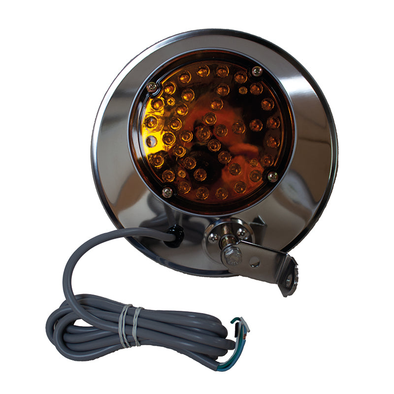 8.5'' Convex Mirror Heads with LED Marker Light and Flashing Turn Signal Heated
