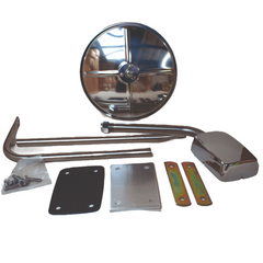 Stainless Steel Hood Mount with 8.5'' Convex Mirror